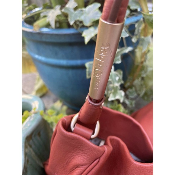 Foley Corinna Kate Hobo Genuine Leather Rust Pre-owned Shoulder bag - Picture 5 of 10